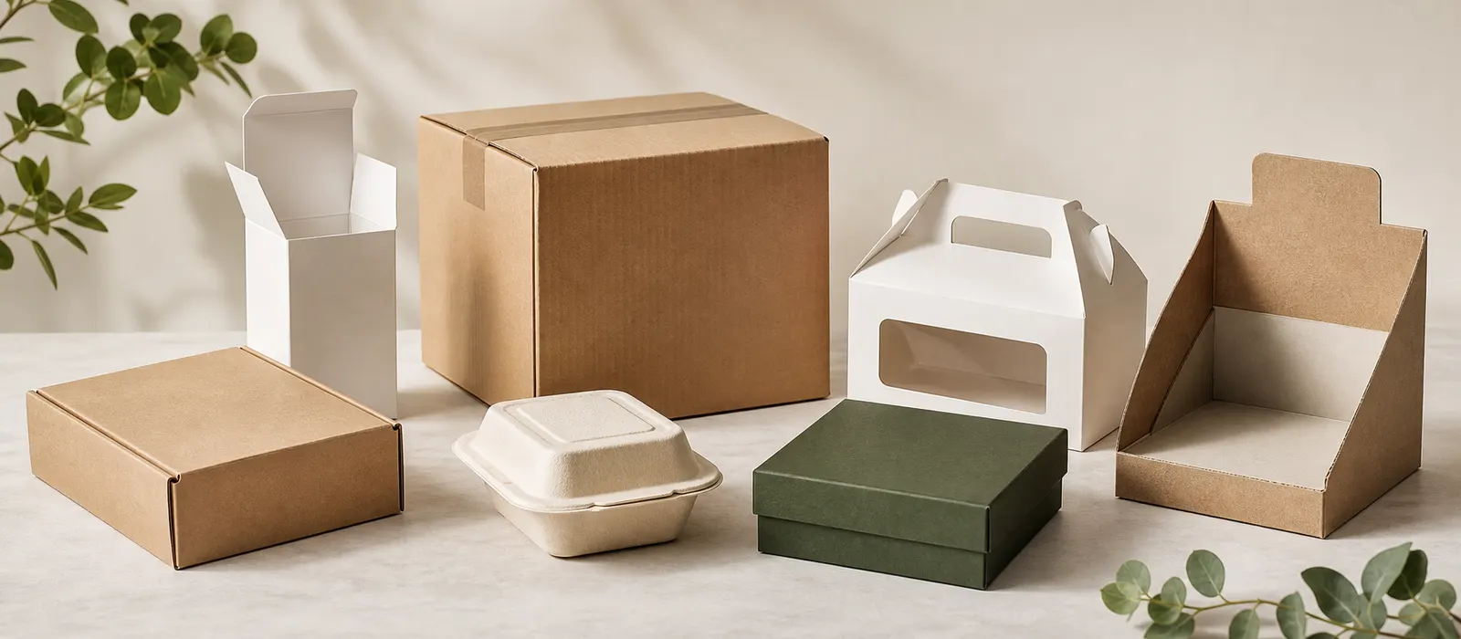 Box sizing worksheet with fold lines inserts and handling notes